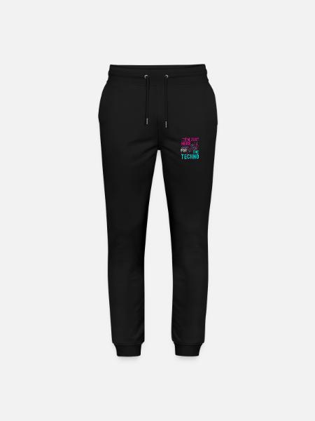Techno Electro Dancing Jumpstyle - Stanley/Stella Mover Unisex Organic Jogging Trousers - black