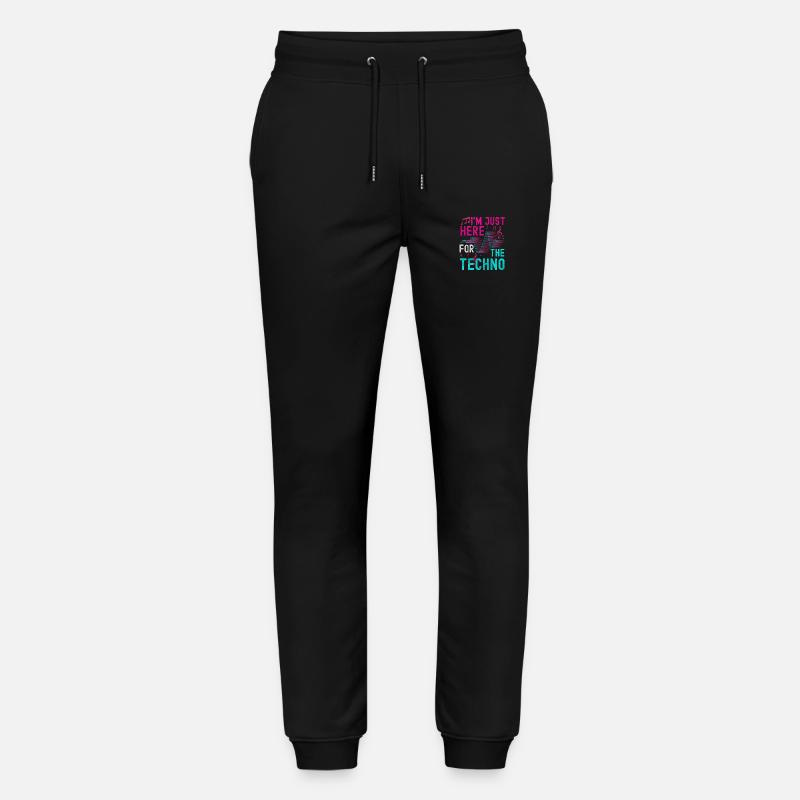 Techno Electro Dancing Jumpstyle - Stanley/Stella Mover Unisex Organic Jogging Trousers - black
