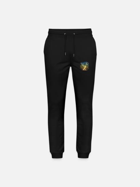 Deer - Stanley/Stella Mover Unisex Organic Jogging Trousers - black