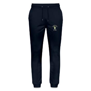 MOJITO Club - Pantalon de jogging bio MOVER Stanley/Stella unisexe - marine - Devant - Marisol (170cm) & Nik (191cm)