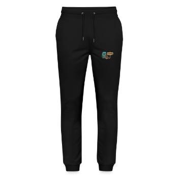 Let's be adventurous. - Stanley/Stella Mover Unisex Organic Jogging Trousers - black - Front - Marisol (170cm) & Nik (191cm)