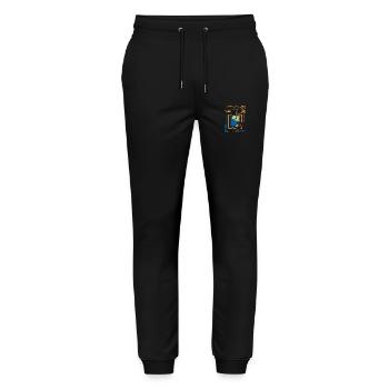 Cyborg Technologie Anime Gamer - Stanley/Stella Unisex Bio Jogginghose Mover  - Schwarz - Vorne - Marisol (170cm) & Nik (191cm)
