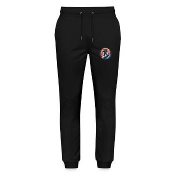 Gruseliges Halloween-partykostüm Werwolf Beim - Stanley/Stella Unisex Bio Jogginghose Mover  - Schwarz - Vorne - Marisol (170cm) & Nik (191cm)
