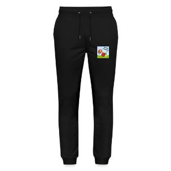 Fu-Fu-Fumble Fun - Stanley/Stella Mover Unisex Organic Jogging Trousers - black - Front - Marisol (170cm) & Nik (191cm)