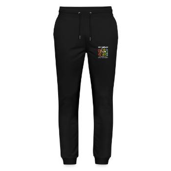 47 ans Cadeau Anniversaire 47 ans Drôle - Pantalon de jogging bio MOVER Stanley/Stella unisexe - noir - Devant - Marisol (170cm) & Nik (191cm)
