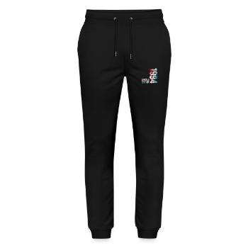 1994 Birthday Gift 1994 Limited Edition - Stanley/Stella Mover Unisex Organic Jogging Trousers - black - Front - Marisol (170cm) & Nik (191cm)