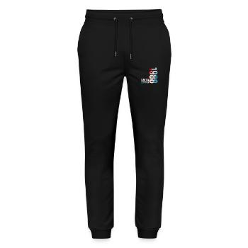 1988 Limited Edition 1988 Geburtstagsgeschenk - Stanley/Stella Unisex Bio Jogginghose Mover  - Schwarz - Vorne - Marisol (170cm) & Nik (191cm)