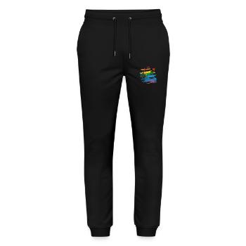 Musique - Pantalon de jogging bio MOVER Stanley/Stella unisexe - noir - Devant - Marisol (170cm) & Nik (191cm)