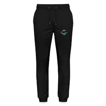 Adventure Awaits – Mountain Panorama - Stanley/Stella Mover Unisex Organic Jogging Trousers - black - Front - Marisol (170cm) & Nik (191cm)