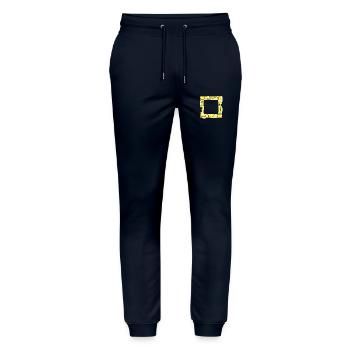 Red Square - Stanley/Stella Mover Unisex Organic Jogging Trousers - navy - Front - Marisol (170cm) & Nik (191cm)