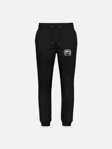 Humorous Van Green Background - Stanley/Stella Mover Unisex Organic Jogging Trousers - black