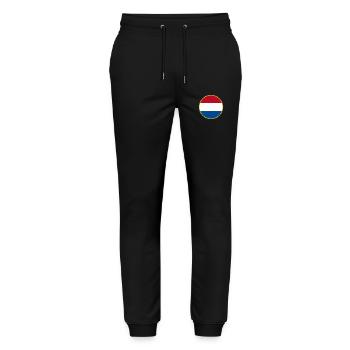 I Love Netherlands, Elegance Style Design T-Shirt - Stanley/Stella Mover Unisex Organic Jogging Trousers - black - Front - Marisol (170cm) & Nik (191cm)