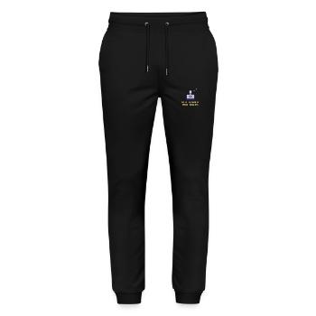 Old School, New Rules - Stanley/Stella Mover Unisex Organic Jogging Trousers - black - Front - Marisol (170cm) & Nik (191cm)