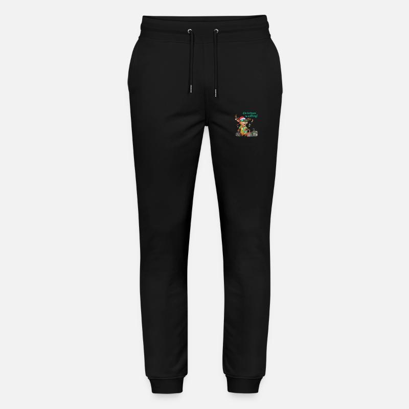 Christmas Is Calling - Stanley/Stella Unisex Bio Jogginghose Mover  - Schwarz