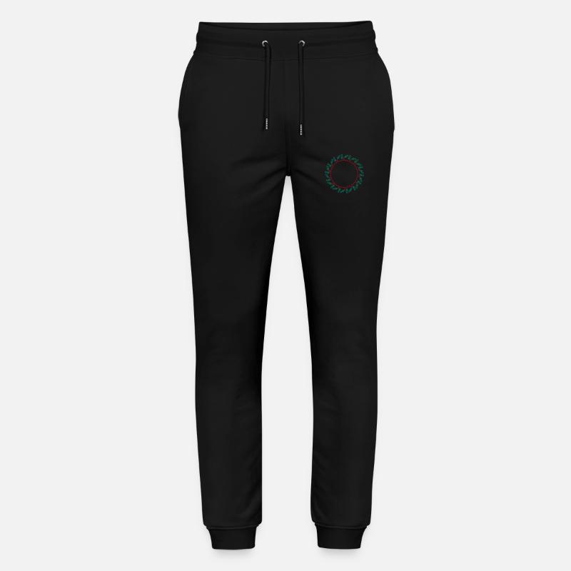 Neujahrs- und Weihnachtskranz - Stanley/Stella Unisex Bio Jogginghose Mover  - Schwarz