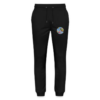 Balloon - Stanley/Stella Mover Unisex Organic Jogging Trousers - black - Front - Marisol (170cm) & Nik (191cm)