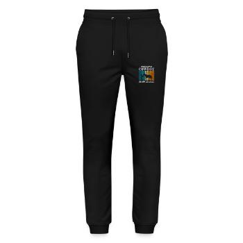 Cowboy Courage Bandit Déguisement - Pantalon de jogging bio MOVER Stanley/Stella unisexe - noir - Devant - Marisol (170cm) & Nik (191cm)