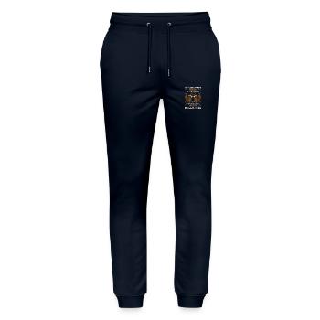 Party Feiern Bier Squad - Stanley/Stella Unisex Bio Jogginghose Mover  - Navy - Vorne - Marisol (170cm) & Nik (191cm)