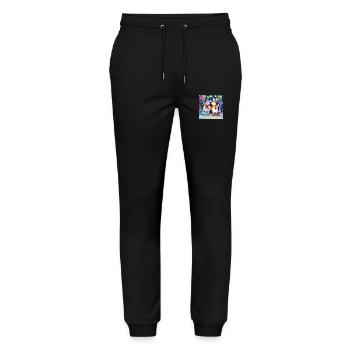 Tierischer Karneval - Stanley/Stella Unisex Bio Jogginghose Mover  - Schwarz - Vorne - Marisol (170cm) & Nik (191cm)