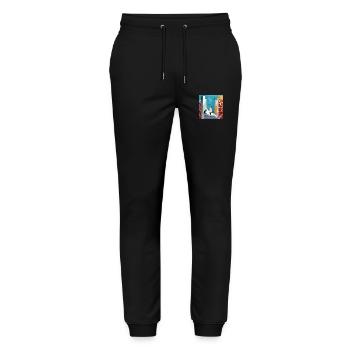 Surprise - Stanley/Stella Mover Unisex Organic Jogging Trousers - black - Front - Marisol (170cm) & Nik (191cm)