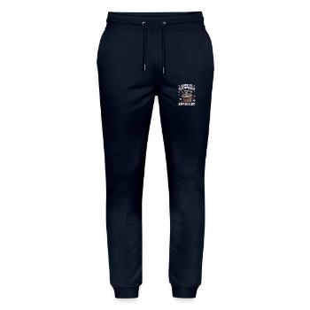Summer, Sun, Taste - Stanley/Stella Mover Unisex Organic Jogging Trousers - navy - Front - Marisol (170cm) & Nik (191cm)