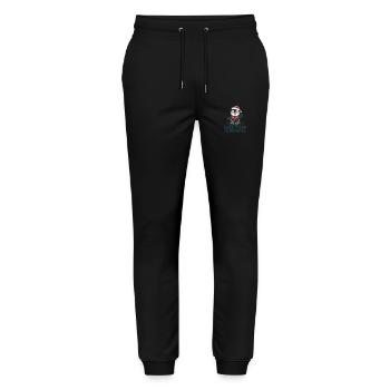 Cool greetings at Christmas time – Penguin - Stanley/Stella Mover Unisex Organic Jogging Trousers - black - Front - Marisol (170cm) & Nik (191cm)
