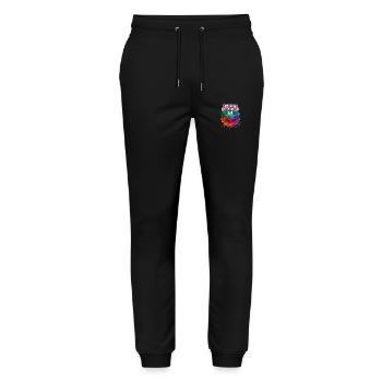 Entspannter Typ - Stanley/Stella Unisex Bio Jogginghose Mover  - Schwarz - Vorne - Marisol (170cm) & Nik (191cm)