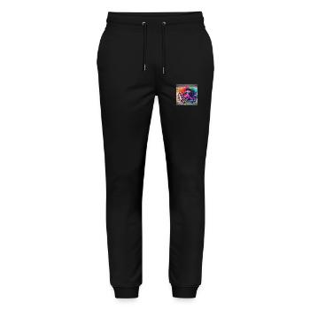 OIG1 1 1733138968850 - Pantalon de jogging bio MOVER Stanley/Stella unisexe - noir - Devant - Marisol (170cm) & Nik (191cm)