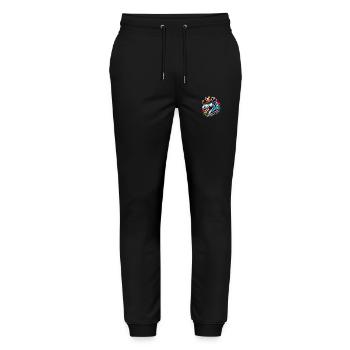Cheval d’équitation western avec chapeau de cow-boy - Pantalon de jogging bio MOVER Stanley/Stella unisexe - noir - Devant - Marisol (170cm) & Nik (191cm)