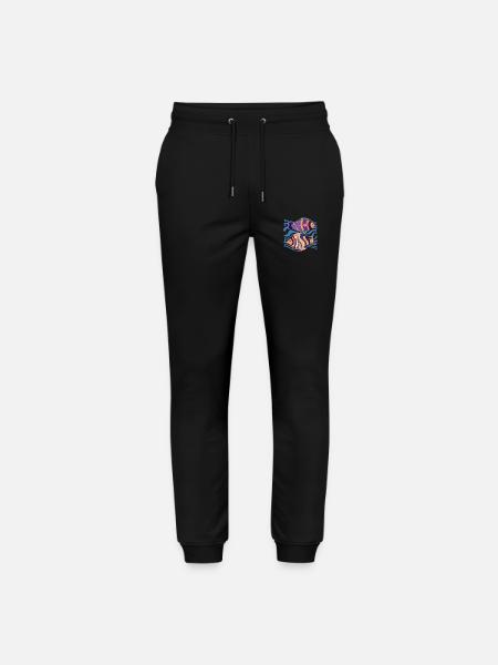 Fishes - Stanley/Stella Mover Unisex Organic Jogging Trousers - black