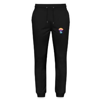 River landscape in the sunset - Outdoorfan - Stanley/Stella Mover Unisex Organic Jogging Trousers - black - Front - Marisol (170cm) & Nik (191cm)