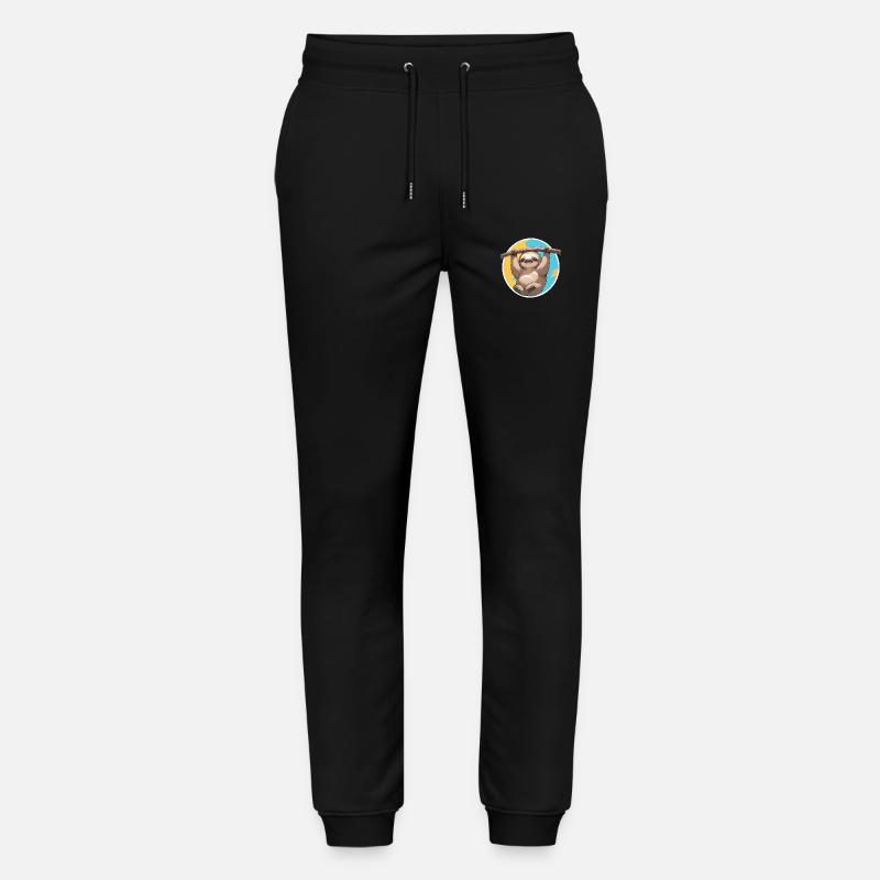 happy fautier 1 - Stanley/Stella Unisex Bio Jogginghose Mover  - Schwarz