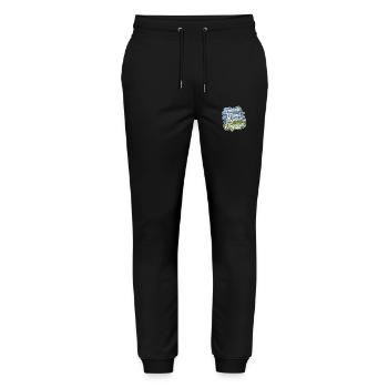 Freunde Zusammen Entwicklung Reise Zitat Text Kunst - Stanley/Stella Unisex Bio Jogginghose Mover  - Schwarz - Vorne - Marisol (170cm) & Nik (191cm)