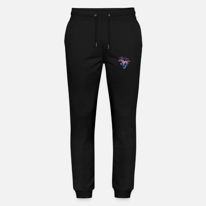 Fantasievoller Wal - Stanley/Stella Unisex Bio Jogginghose Mover  - Schwarz