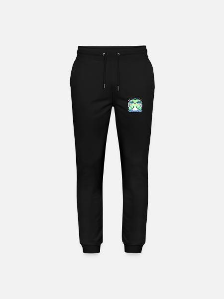 CUTE KAWAII FROG - Stanley/Stella Mover Unisex Organic Jogging Trousers - black