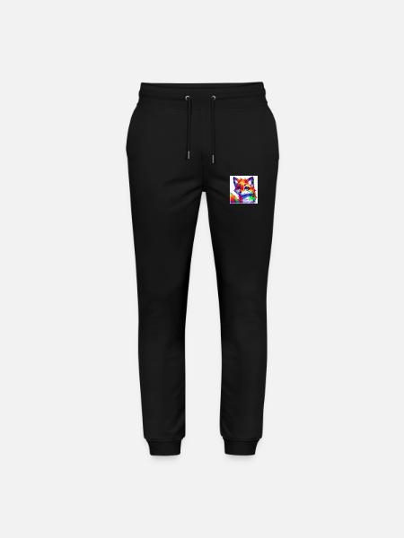 Bunter Fuchs - Stanley/Stella Unisex Bio Jogginghose Mover - Schwarz