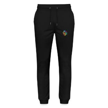Compass - Stanley/Stella Mover Unisex Organic Jogging Trousers - black - Front - Marisol (170cm) & Nik (191cm)