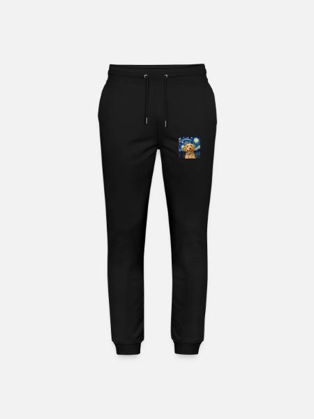 Goldendoodle Golden Doodle Van Gogh - Stanley/Stella Unisex Bio Jogginghose Mover - Schwarz