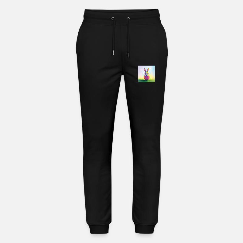 Ostern und süßer Hase - Stanley/Stella Unisex Bio Jogginghose Mover - Schwarz