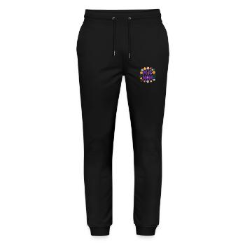 Meine Mutter - Floral Art Love - Stanley/Stella Unisex Bio Jogginghose Mover  - Schwarz - Vorne - Marisol (170cm) & Nik (191cm)