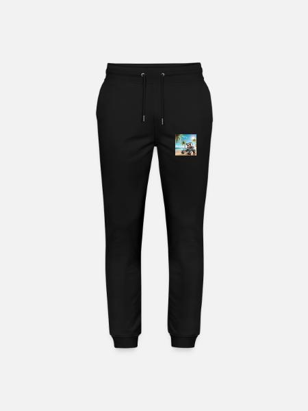 Sloth Wanderer Dune Buggy - Stanley/Stella Mover Unisex Organic Jogging Trousers - black