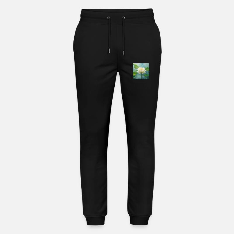 Fleur de lotus - Pantalon de jogging bio MOVER Stanley/Stella unisexe - noir