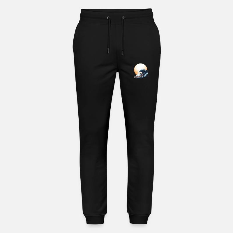 Surfer au soleil - Pantalon de jogging bio MOVER Stanley/Stella unisexe - noir