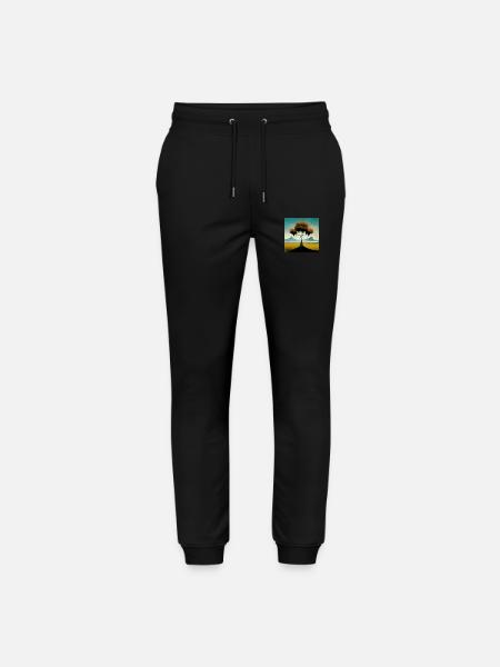 Surrreal Landscape Tree Solitude Mountains - Stanley/Stella Mover Unisex Organic Jogging Trousers - black
