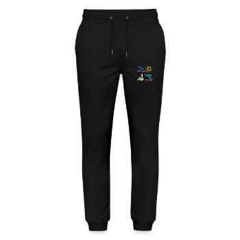 I'm not slow - Stanley/Stella Mover Unisex Organic Jogging Trousers - black - Front - Marisol (170cm) & Nik (191cm)