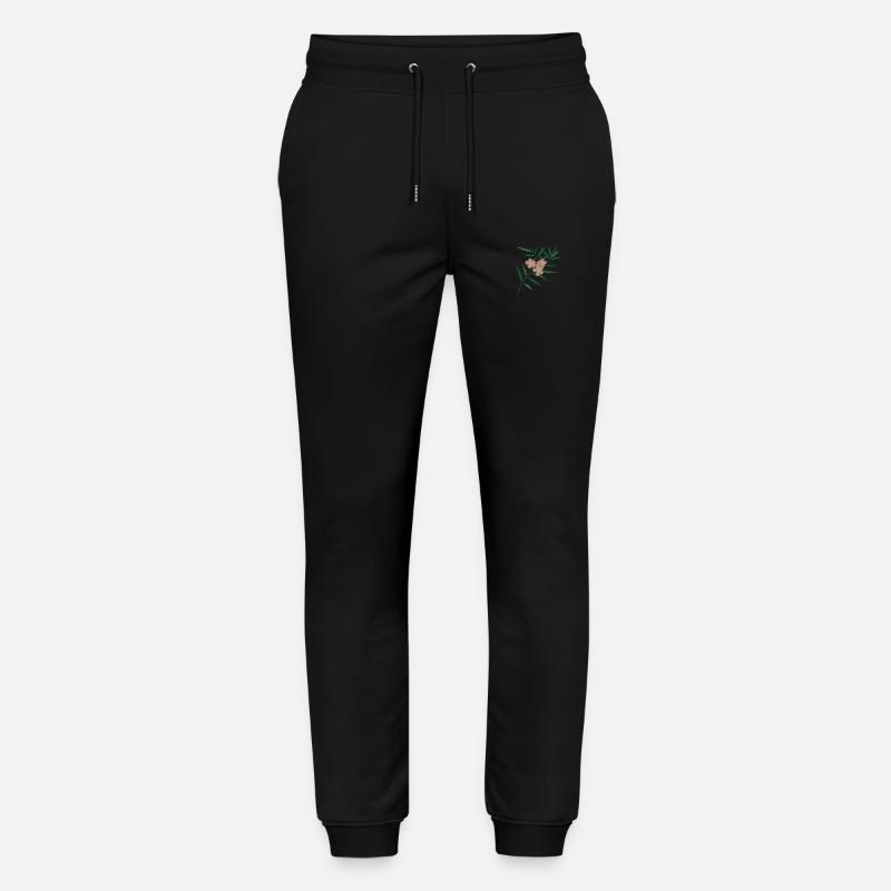 Branche de fleur de laurier-rose - Pantalon de jogging bio MOVER Stanley/Stella unisexe - noir