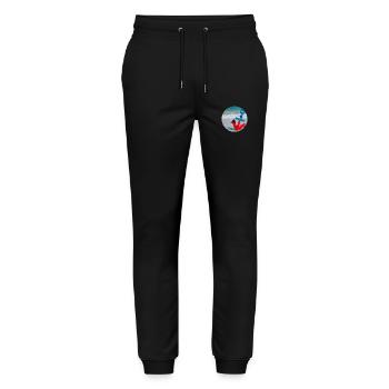 Anchor - Ocean - Stanley/Stella Mover Unisex Organic Jogging Trousers - black - Front - Marisol (170cm) & Nik (191cm)
