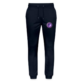 BOOMER-LAUTSPRECHER - Stanley/Stella Unisex Bio Jogginghose Mover  - Navy - Vorne - Marisol (170cm) & Nik (191cm)