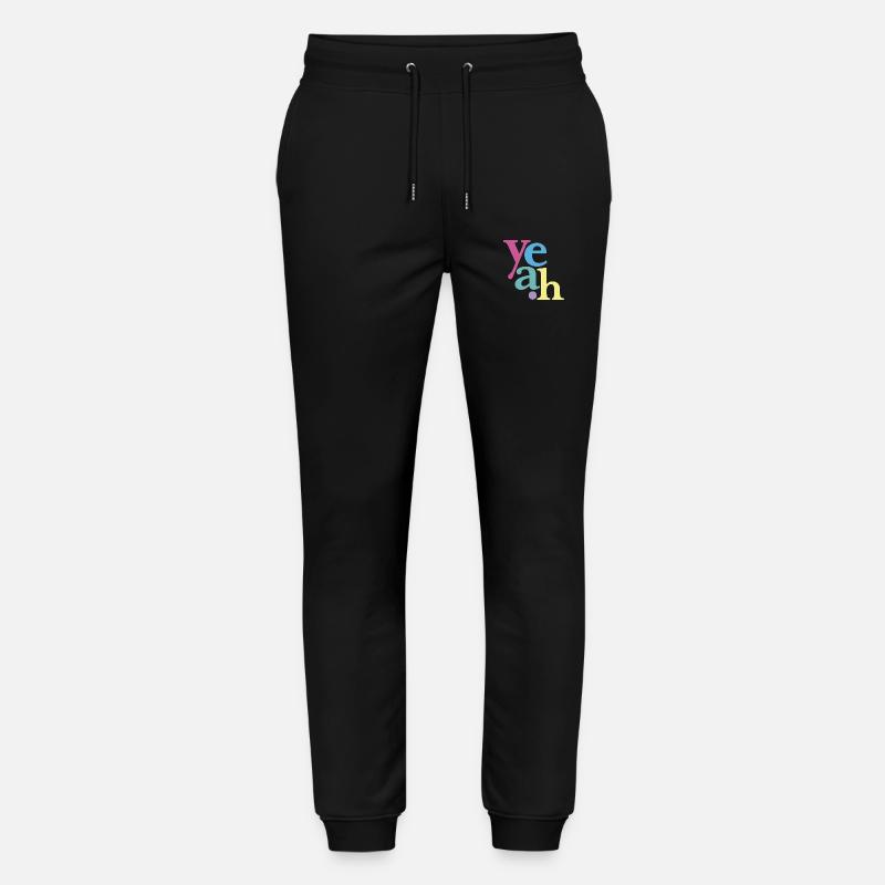 yeah neonpastell - Stanley/Stella Unisex Bio Jogginghose Mover  - Schwarz
