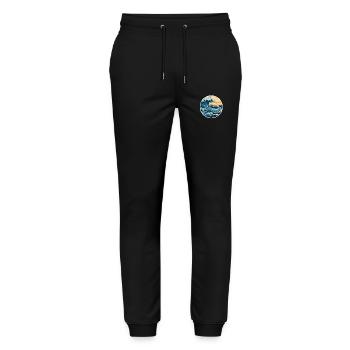 Surf - Stanley/Stella Mover Unisex Organic Jogging Trousers - black - Front - Marisol (170cm) & Nik (191cm)